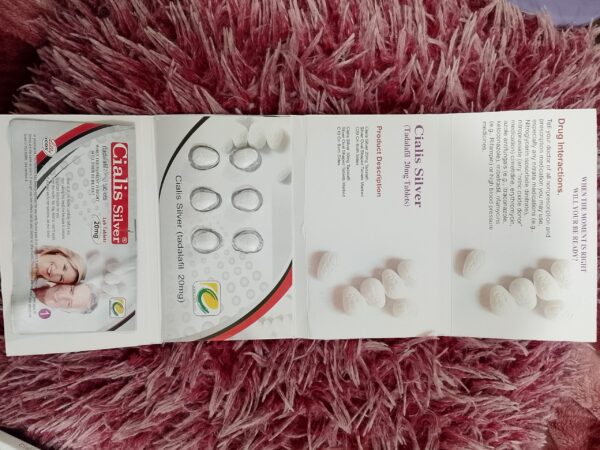 سیالیس سِلور (Tadalafil 20mg): ایستادگی کی خرابی کے علاج کے لیے طاقتور گولی